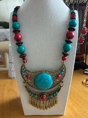 This item is a Large Tribal Berber Moroccan Necklace.